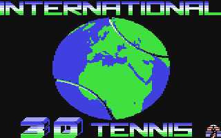 International 3D Tennis Title Screen
